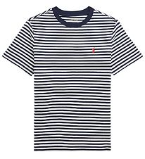Polo Ralph Lauren T-shirt - SBTS II - Navy/Hvidstribet