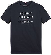 Tommy Hilfiger T-Shirt - Th Logo Tee - Desert Sky