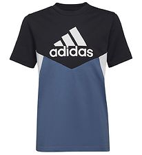 adidas Performance T-shirt - B CB Tee - Sort/Blå