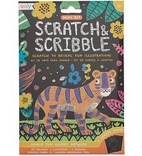 Ooly Scratch & Scribble Mini Sæt - Jungle Fun