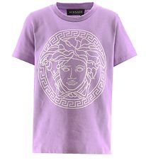 Versace T-shirt - Lilla/Hvid m. Print