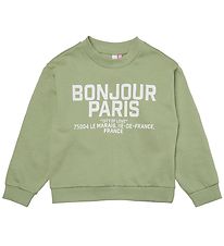 Vero Moda Girl Sweatshirt - VmBrenda - Reseda/Bonjour Paris