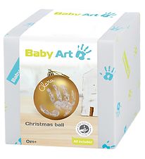Baby Art Julekugle - Hånd- og Fodaftryk - Guld