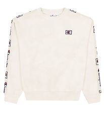 Champion Fashion Sweatshirt - Hvid/Gr m. Logo