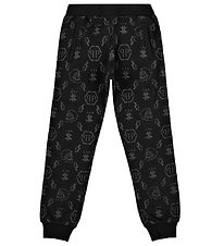 Philipp Plein Sweatpants - Monogram - Sort m. Print