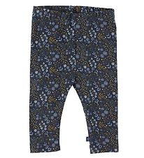 Smallstuff Leggings - Flower Night - Dark Blue