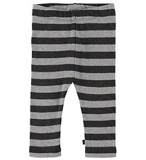 Smallstuff Leggings - Stribet - Grey/antrazit