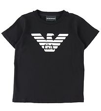 Emporio Armani T-Shirt - Sort m. Logo