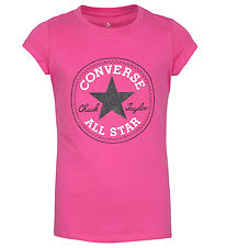 Converse T-shirt - Pink m. Logo