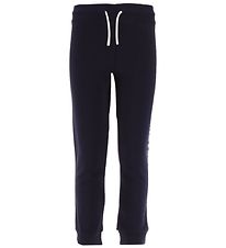 GANT Sweatpants - Crest Shield - Evening Blue m. Rød