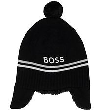 BOSS Hue m. Fleece - Strik - Navy