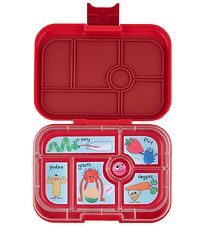 Yumbox Madkasse m. 6 Rum - Bento Original - Wow Red Funny Monste