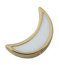 Design Letters Vedhæng Til Halskæde - Måne - Guld/Hvid