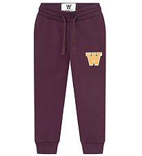 Wood Wood Sweatpants - Ran - Burgundy