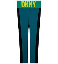 DKNY Leggings - Petroleumsblå/Sort