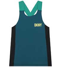 DKNY Træningstop - Petroleumsblå/Sort
