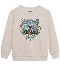 Kenzo Sweatshirt - Party - Off White m. Tiger