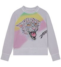 Zadig & Voltaire Sweatshirt - Grey Art - Grå m. Tiger
