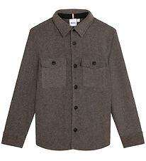 BOSS Skjorte - Fleece - Casual - Overshirt - Gråmeleret