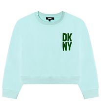 DKNY Sweatshirt - Cropped - Sea-Green m. Grøn