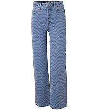 Hound Jeans - Wide w/ Print - Blue Denim