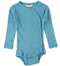 Joha Sl-om Body l/ - Uld/Silke - Rib - Bl