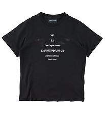 Emporio Armani T-shirt - Sort m. Tekst