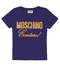 Moschino T-shirt - Navy m. Guld