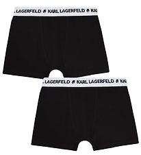 Karl Lagerfeld Boxershorts - 2-pak - Tron - Sort