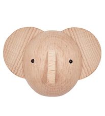 OYOY Knage - 5,4x7,4x6,4 cm - Mini - Elefant - Natur