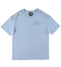 EA7 T-shirt - Ashley Blue m. Grå