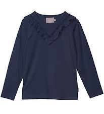 Creamie Bluse - Ruffle - Total Eclipse