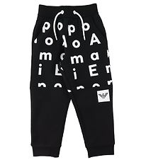 Emporio Armani Sweatpants - Sort m. Print