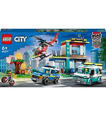 LEGO City - Udrykningsfartøjernes Hovedkvarter 60371 - 706 Dele