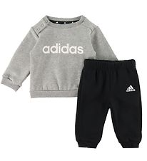 adidas Performance Sweatst - I LIN FL JOG - Gr/Hvid