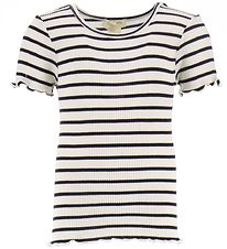 Minimalisma T-shirt - Silke/Bomuld - Blomst - Sailor