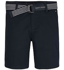 Tommy Hilfiger Shorts - Essential Belted Chino - Desert Sky