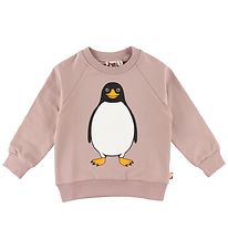 Dyr Sweatshirt - DYRBellow - Vintage Rose m. Pingvin