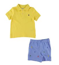 Polo Ralph Lauren Polo/Shorts - Watch Hill - Gul/Bl m. Logoer