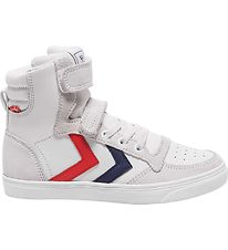 Hummel Stvler - Slimmer Stadil Leather High Jr. - Hvid