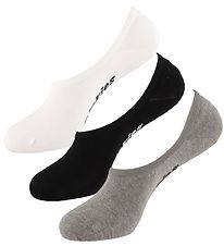 Dickies Footies - 3-pak - Invisible - Hvid-Sort-Grå