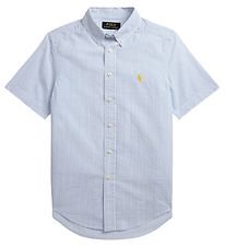 Polo Ralph Lauren Skjorte k/ - Classics II - Bl/Hvidstribet