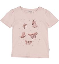 Wheat T-shirt - Butterflies - Pale Lilac