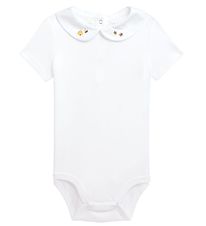 Polo Ralph Lauren Body k/ - Baby Collection - Hvid m. Bier