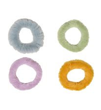Noa Noa miniature Scrunchies - 4-pak - Ivora - Rose/Yellow/Blue/
