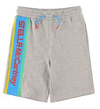 Stella McCartney Kids Sweatshorts - Grmeleret m. Stribe