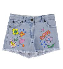 Stella McCartney Kids Shorts - Denim - Lysebl m. Print