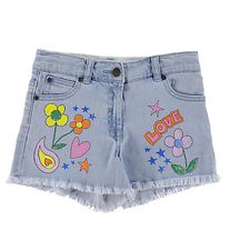 Stella McCartney Kids Shorts - Denim - Lysebl m. Print