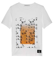 Calvin Klein T-Shirt - Graphic Monogram Flare - Bright White