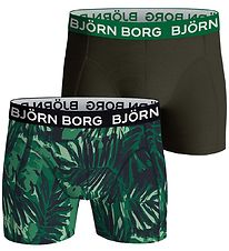Björn Borg Boxershorts - 2-pak - Grøn/Sort